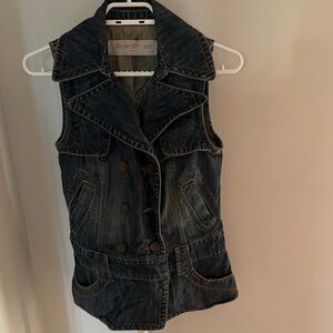 Vintage y2k Denim Vest